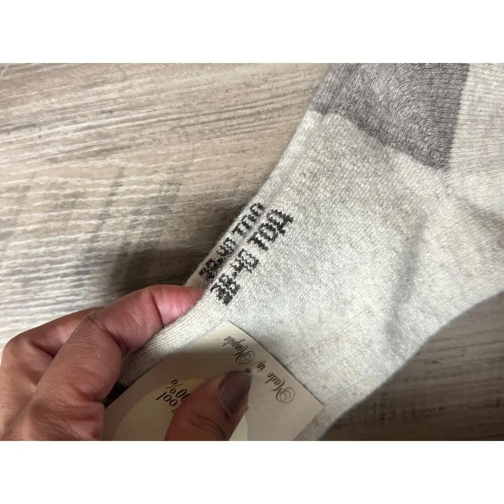 Mongolian Made 100% Wool Socks Size M (38–40) NWT